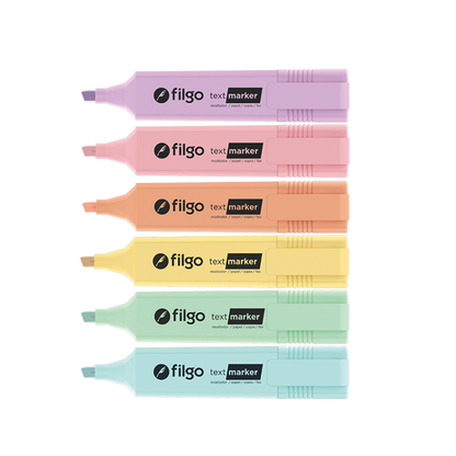 Destacador Pastel Filgo | Text Marker 6 colores