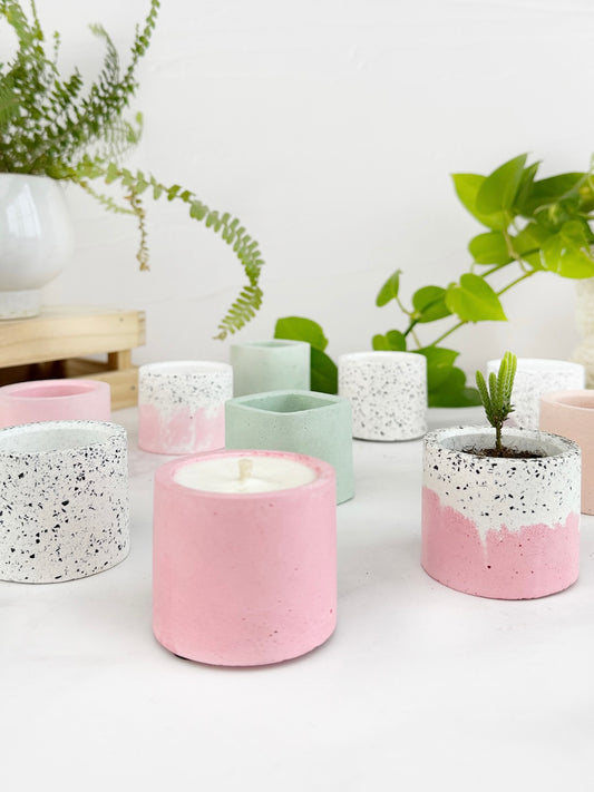 TUTORIAL PDF: "Porta velas concreto"